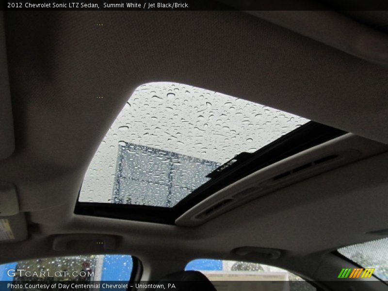 Summit White / Jet Black/Brick 2012 Chevrolet Sonic LTZ Sedan