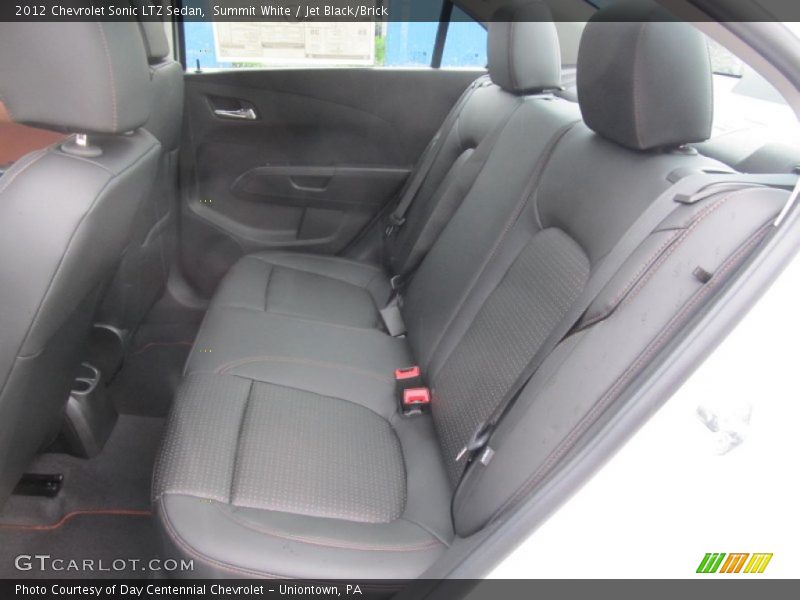 Summit White / Jet Black/Brick 2012 Chevrolet Sonic LTZ Sedan