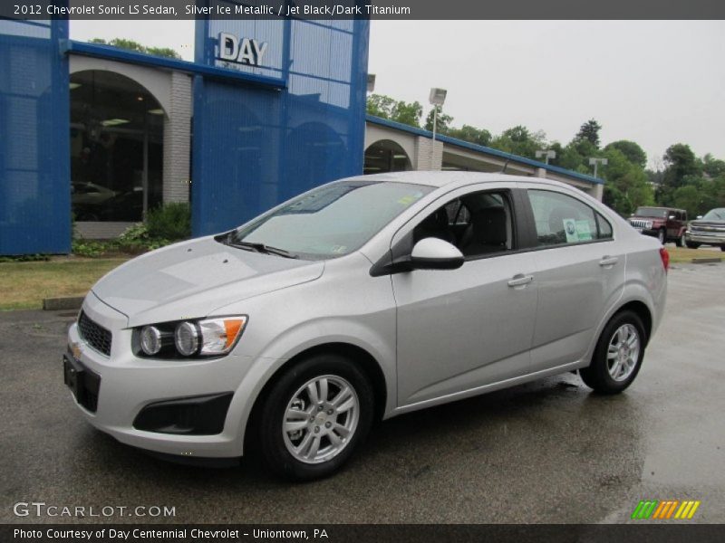 Silver Ice Metallic / Jet Black/Dark Titanium 2012 Chevrolet Sonic LS Sedan