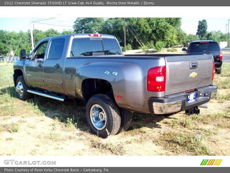 Mocha Steel Metallic / Ebony 2012 Chevrolet Silverado 3500HD LT Crew Cab 4x4 Dually