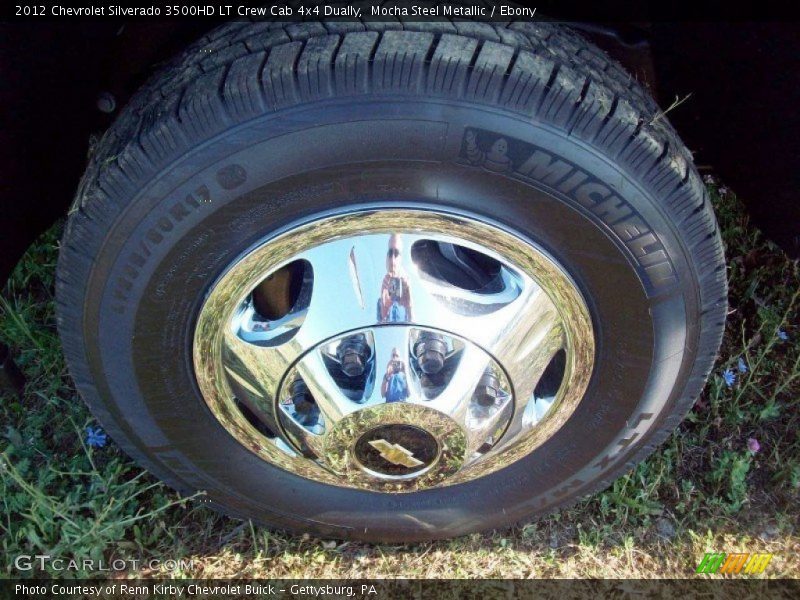Mocha Steel Metallic / Ebony 2012 Chevrolet Silverado 3500HD LT Crew Cab 4x4 Dually