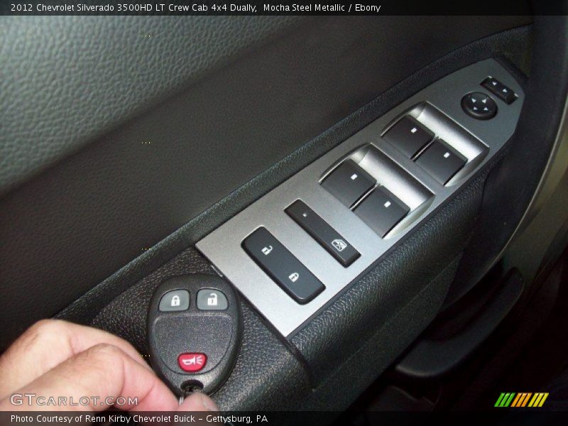 Mocha Steel Metallic / Ebony 2012 Chevrolet Silverado 3500HD LT Crew Cab 4x4 Dually