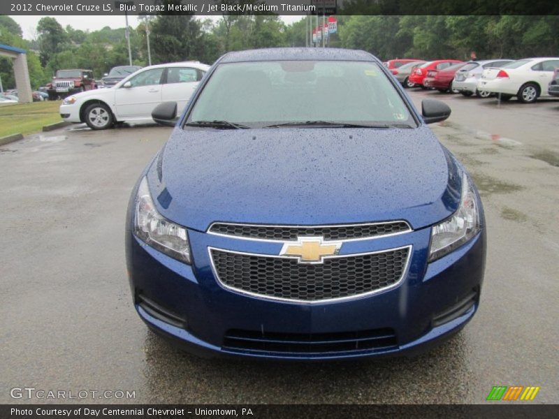 Blue Topaz Metallic / Jet Black/Medium Titanium 2012 Chevrolet Cruze LS