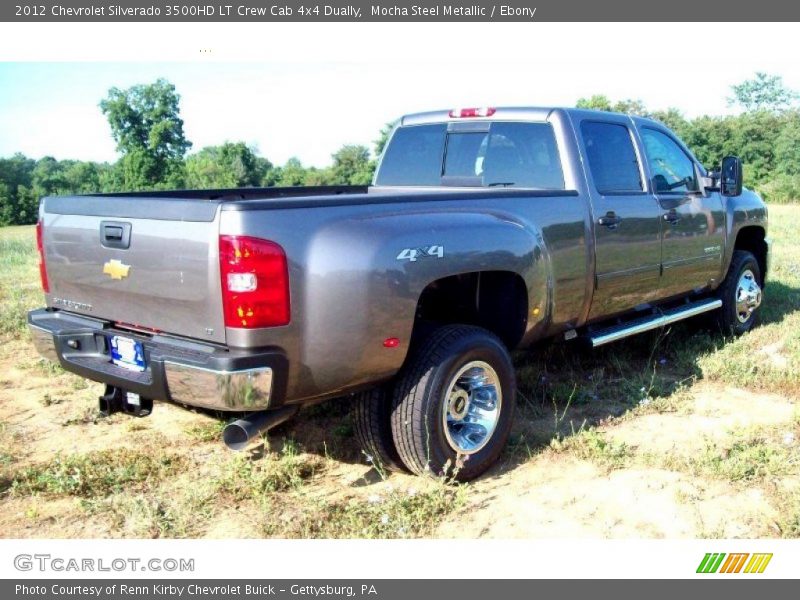 Mocha Steel Metallic / Ebony 2012 Chevrolet Silverado 3500HD LT Crew Cab 4x4 Dually