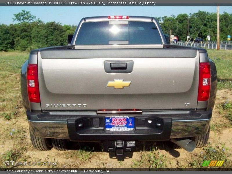 Mocha Steel Metallic / Ebony 2012 Chevrolet Silverado 3500HD LT Crew Cab 4x4 Dually