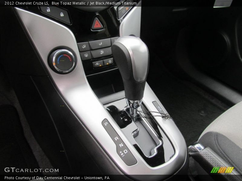 Blue Topaz Metallic / Jet Black/Medium Titanium 2012 Chevrolet Cruze LS