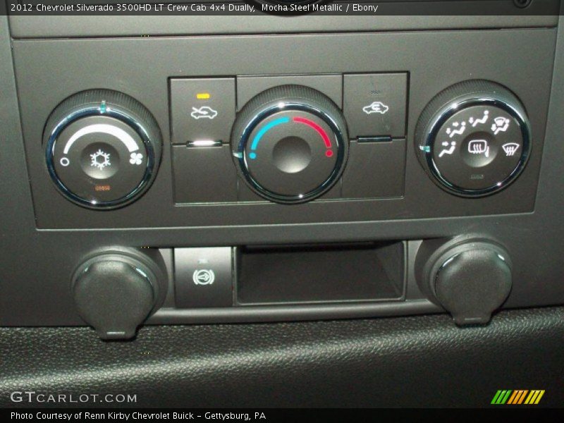 Mocha Steel Metallic / Ebony 2012 Chevrolet Silverado 3500HD LT Crew Cab 4x4 Dually