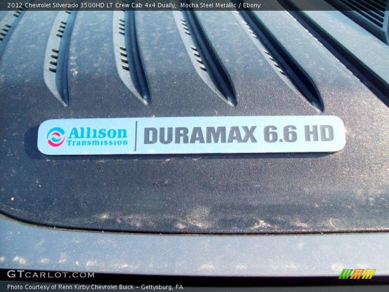 Mocha Steel Metallic / Ebony 2012 Chevrolet Silverado 3500HD LT Crew Cab 4x4 Dually