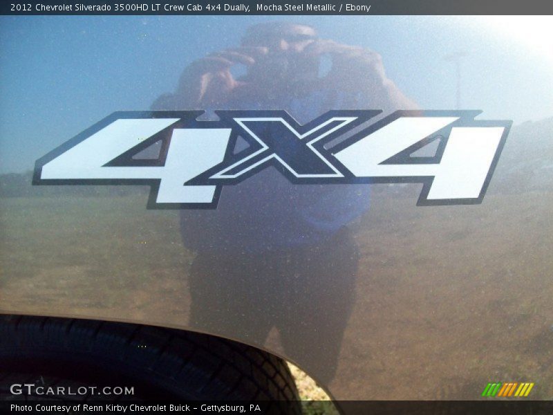Mocha Steel Metallic / Ebony 2012 Chevrolet Silverado 3500HD LT Crew Cab 4x4 Dually