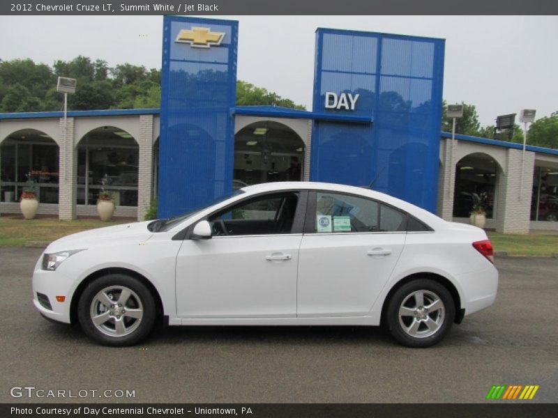 Summit White / Jet Black 2012 Chevrolet Cruze LT