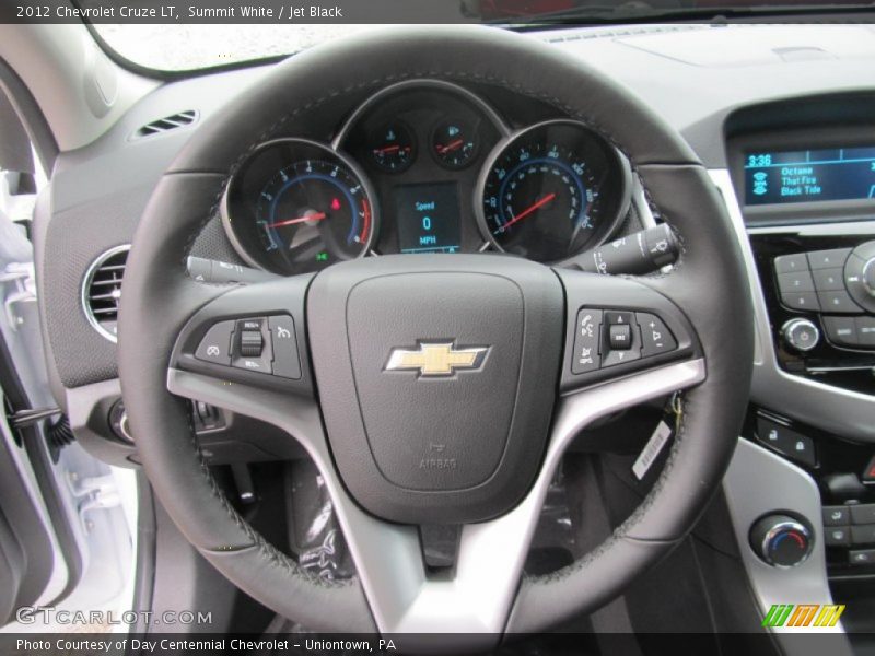 Summit White / Jet Black 2012 Chevrolet Cruze LT