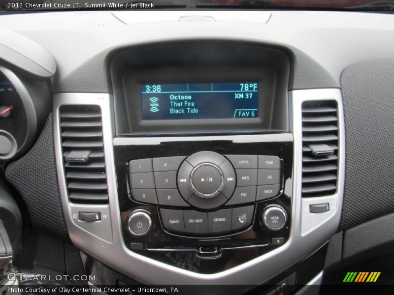 Summit White / Jet Black 2012 Chevrolet Cruze LT