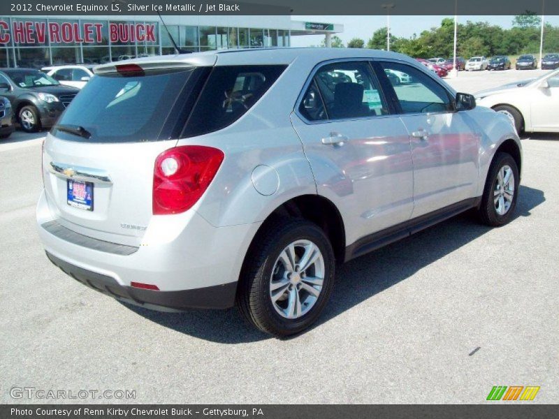 Silver Ice Metallic / Jet Black 2012 Chevrolet Equinox LS