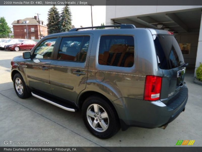 Nimbus Gray Metallic / Beige 2009 Honda Pilot EX 4WD