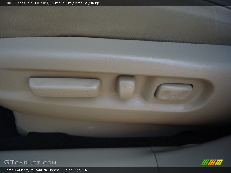 Nimbus Gray Metallic / Beige 2009 Honda Pilot EX 4WD