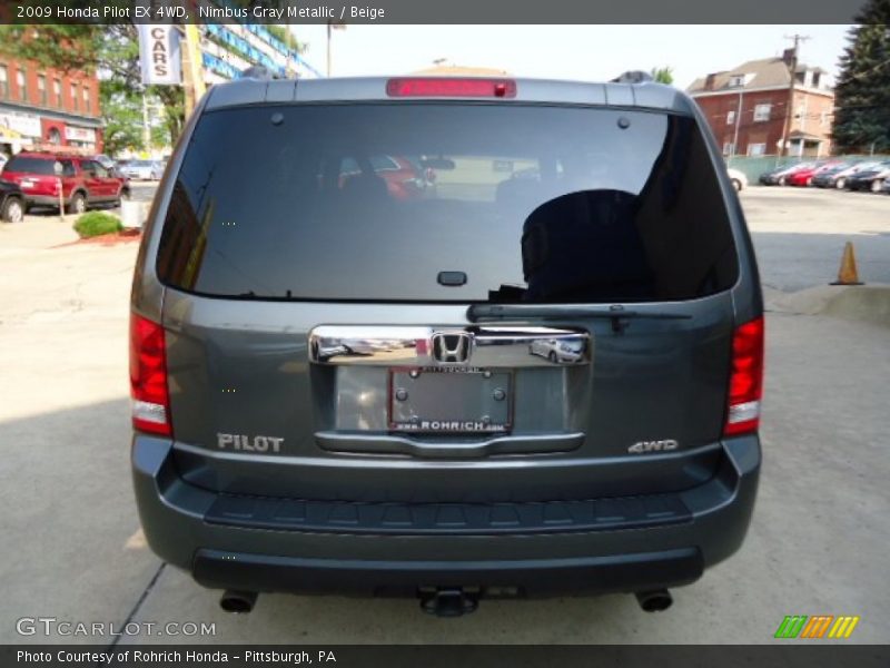 Nimbus Gray Metallic / Beige 2009 Honda Pilot EX 4WD