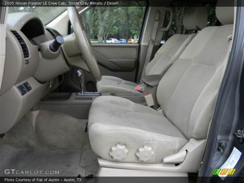 Storm Gray Metallic / Desert 2005 Nissan Frontier LE Crew Cab