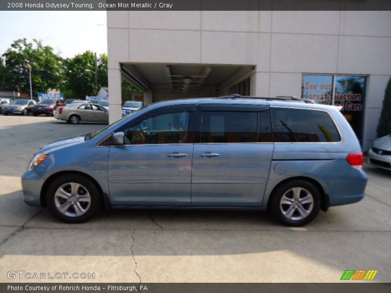 Ocean Mist Metallic / Gray 2008 Honda Odyssey Touring