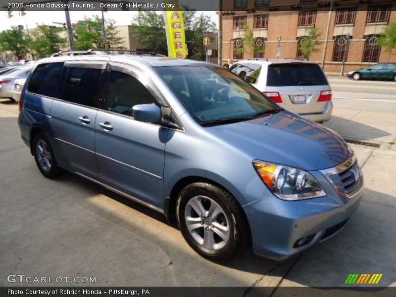 Ocean Mist Metallic / Gray 2008 Honda Odyssey Touring