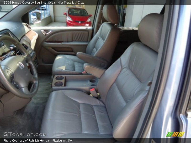 Ocean Mist Metallic / Gray 2008 Honda Odyssey Touring