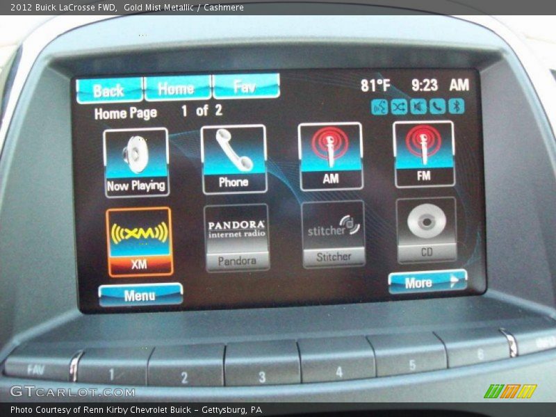 Gold Mist Metallic / Cashmere 2012 Buick LaCrosse FWD