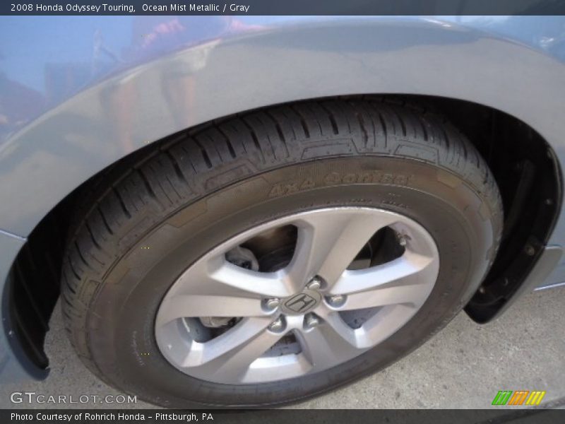 Ocean Mist Metallic / Gray 2008 Honda Odyssey Touring