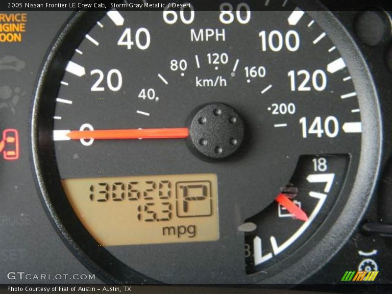 Storm Gray Metallic / Desert 2005 Nissan Frontier LE Crew Cab