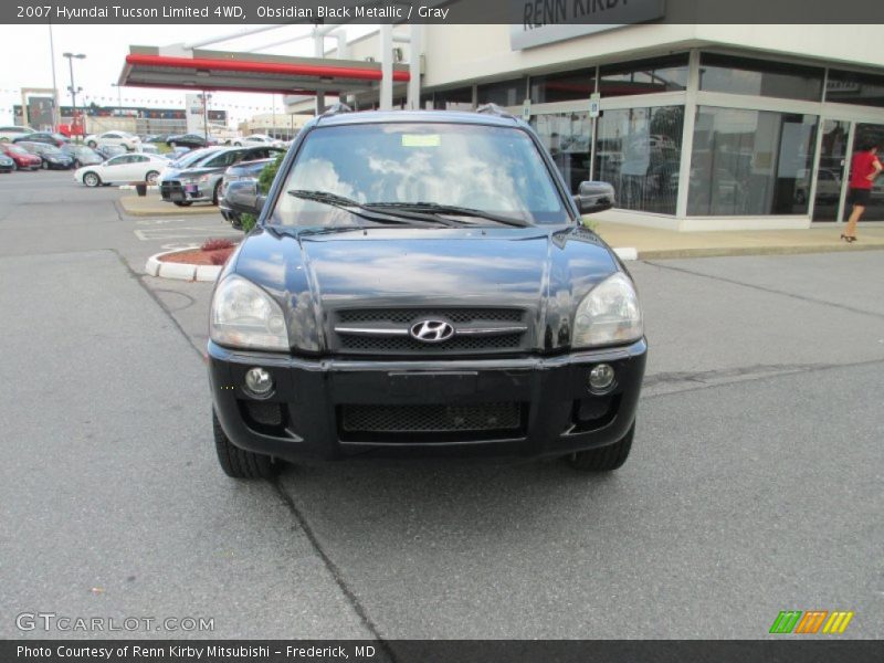 Obsidian Black Metallic / Gray 2007 Hyundai Tucson Limited 4WD