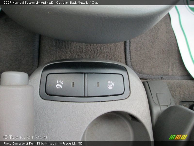 Obsidian Black Metallic / Gray 2007 Hyundai Tucson Limited 4WD