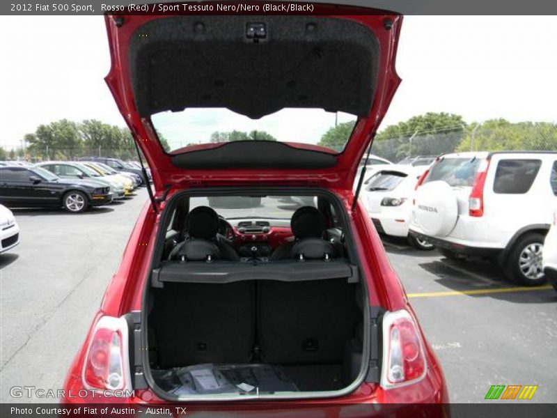 Rosso (Red) / Sport Tessuto Nero/Nero (Black/Black) 2012 Fiat 500 Sport
