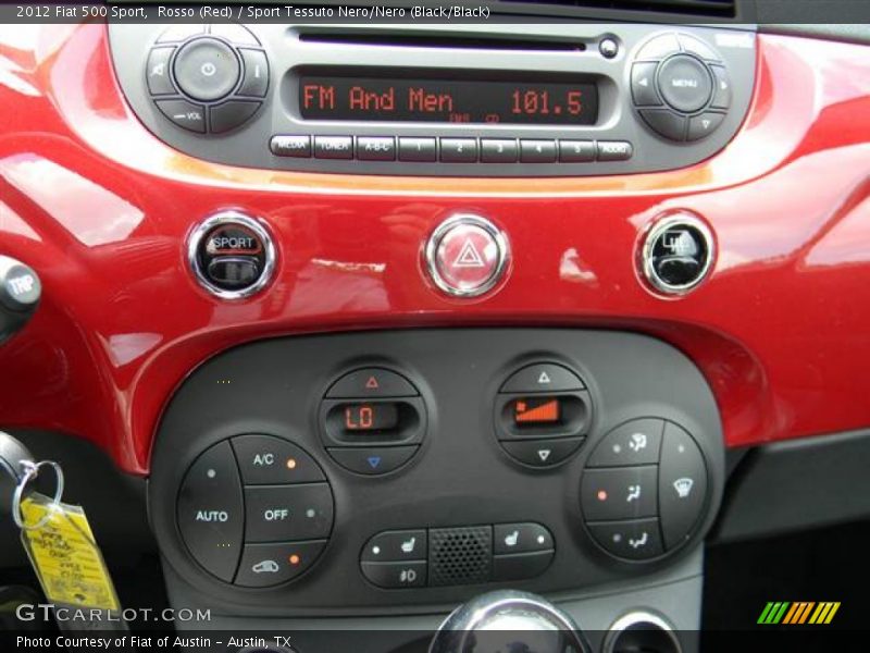 Rosso (Red) / Sport Tessuto Nero/Nero (Black/Black) 2012 Fiat 500 Sport