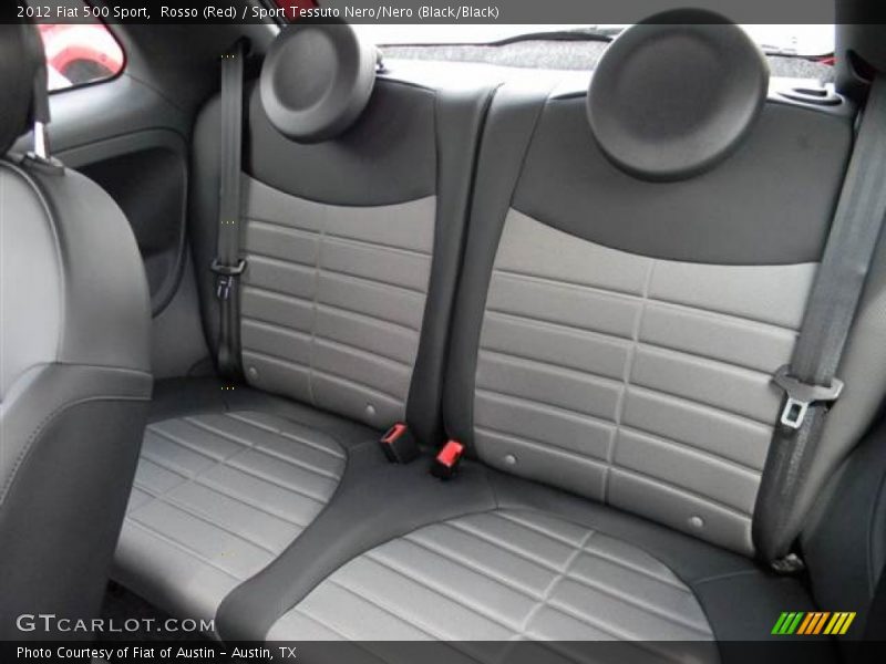 Rosso (Red) / Sport Tessuto Nero/Nero (Black/Black) 2012 Fiat 500 Sport