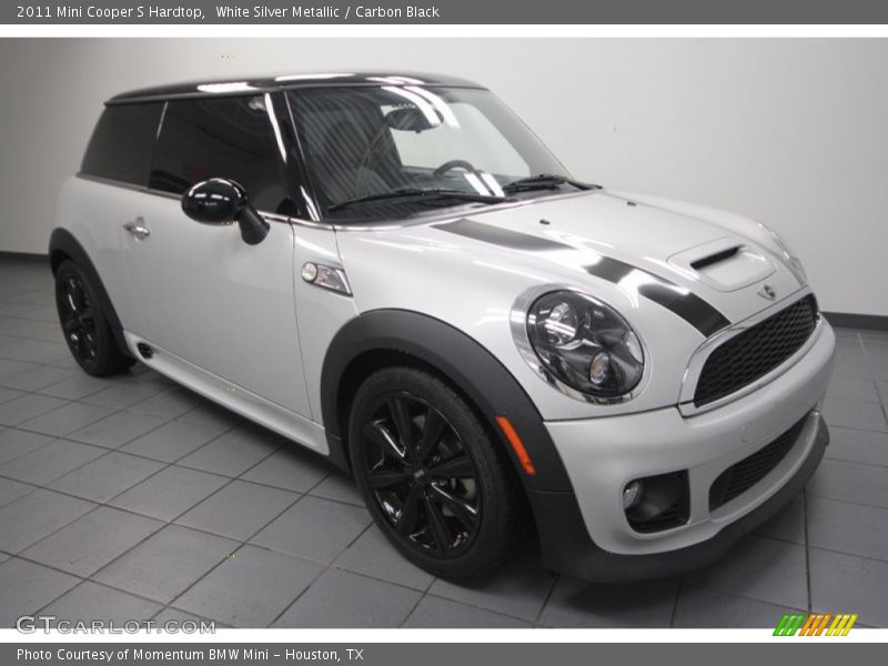 White Silver Metallic / Carbon Black 2011 Mini Cooper S Hardtop