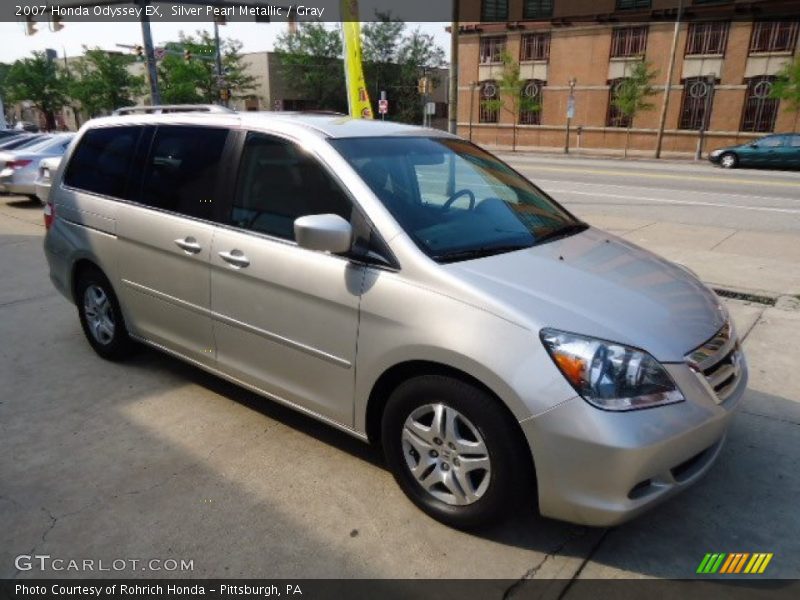 Silver Pearl Metallic / Gray 2007 Honda Odyssey EX