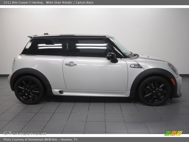 White Silver Metallic / Carbon Black 2011 Mini Cooper S Hardtop