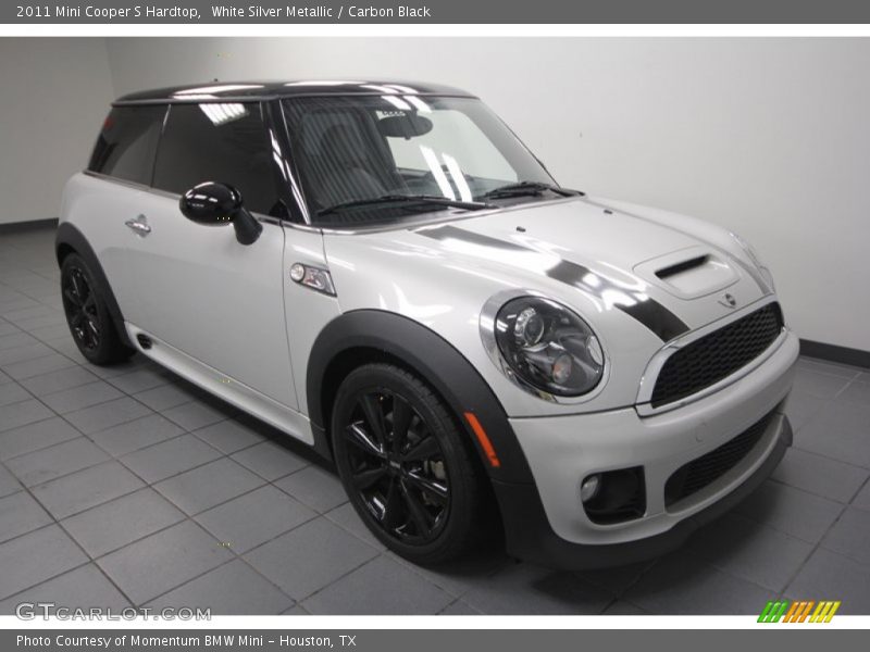 White Silver Metallic / Carbon Black 2011 Mini Cooper S Hardtop