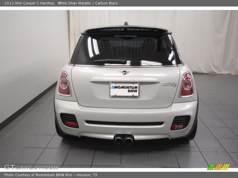 White Silver Metallic / Carbon Black 2011 Mini Cooper S Hardtop