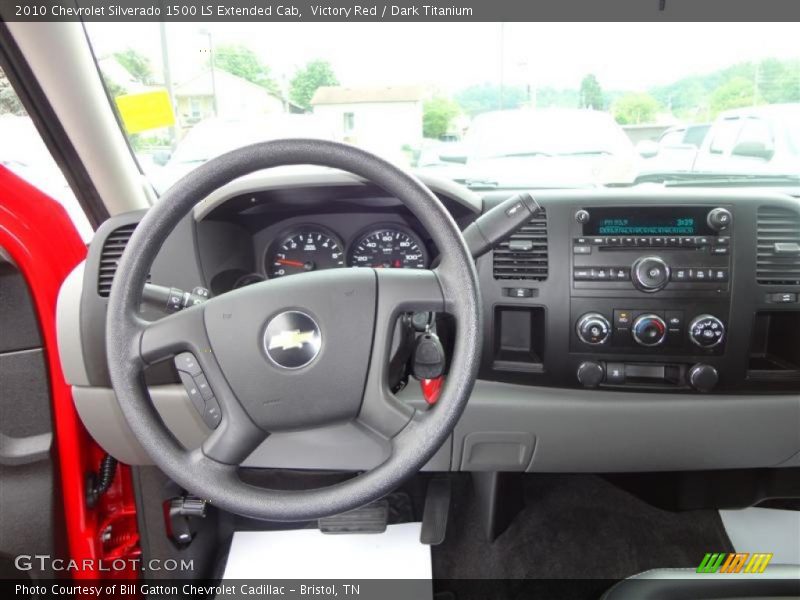 Victory Red / Dark Titanium 2010 Chevrolet Silverado 1500 LS Extended Cab