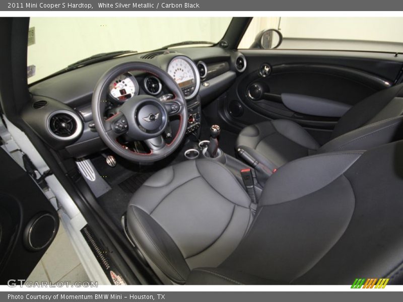 White Silver Metallic / Carbon Black 2011 Mini Cooper S Hardtop
