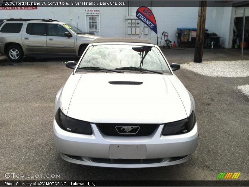 Silver Metallic / Dark Charcoal 2000 Ford Mustang V6 Convertible