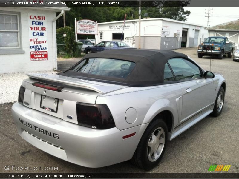 Silver Metallic / Dark Charcoal 2000 Ford Mustang V6 Convertible