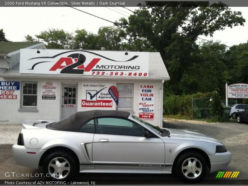 Silver Metallic / Dark Charcoal 2000 Ford Mustang V6 Convertible
