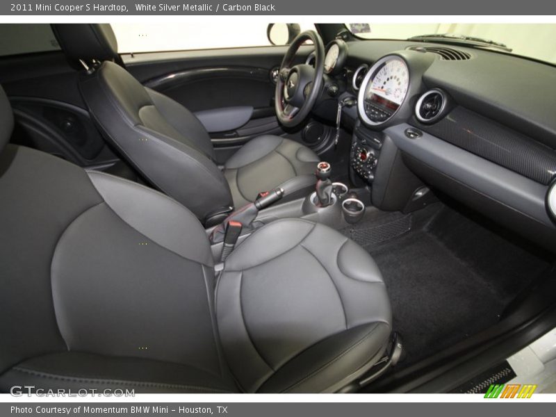 White Silver Metallic / Carbon Black 2011 Mini Cooper S Hardtop