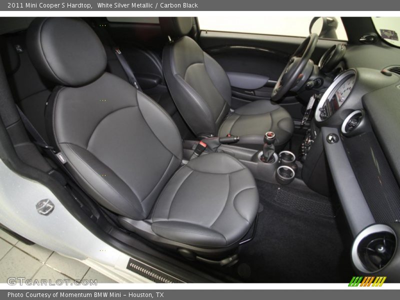 White Silver Metallic / Carbon Black 2011 Mini Cooper S Hardtop