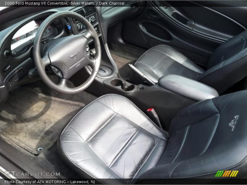 Silver Metallic / Dark Charcoal 2000 Ford Mustang V6 Convertible
