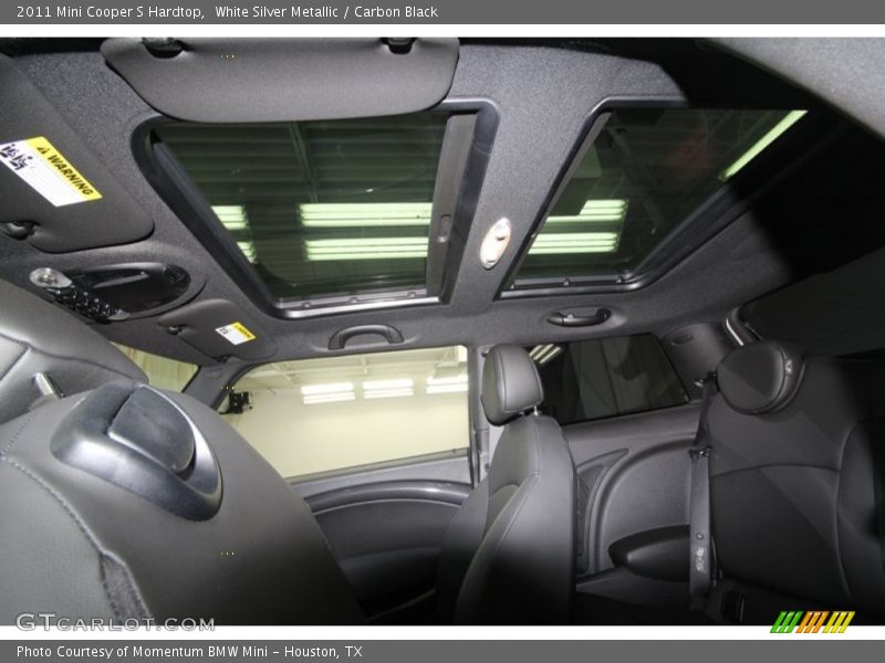 White Silver Metallic / Carbon Black 2011 Mini Cooper S Hardtop