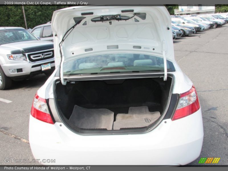 Taffeta White / Gray 2009 Honda Civic LX Coupe