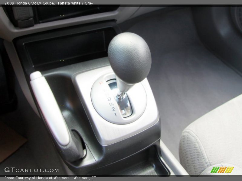 Taffeta White / Gray 2009 Honda Civic LX Coupe