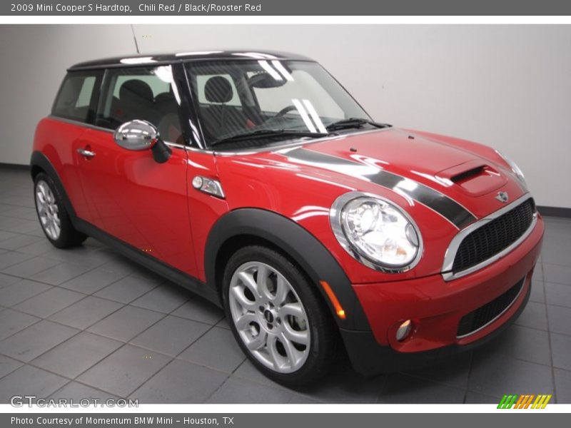 Chili Red / Black/Rooster Red 2009 Mini Cooper S Hardtop