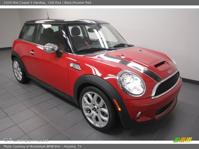 Chili Red / Black/Rooster Red 2009 Mini Cooper S Hardtop